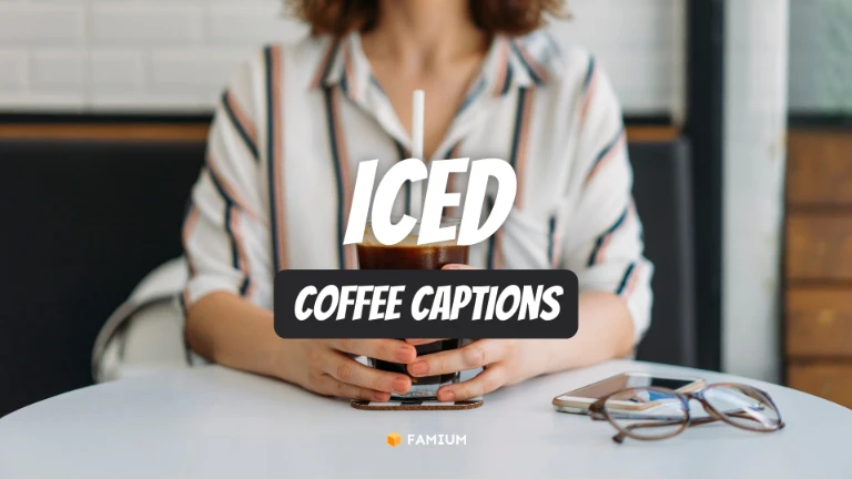 Iced Coffee Captions for Instagram